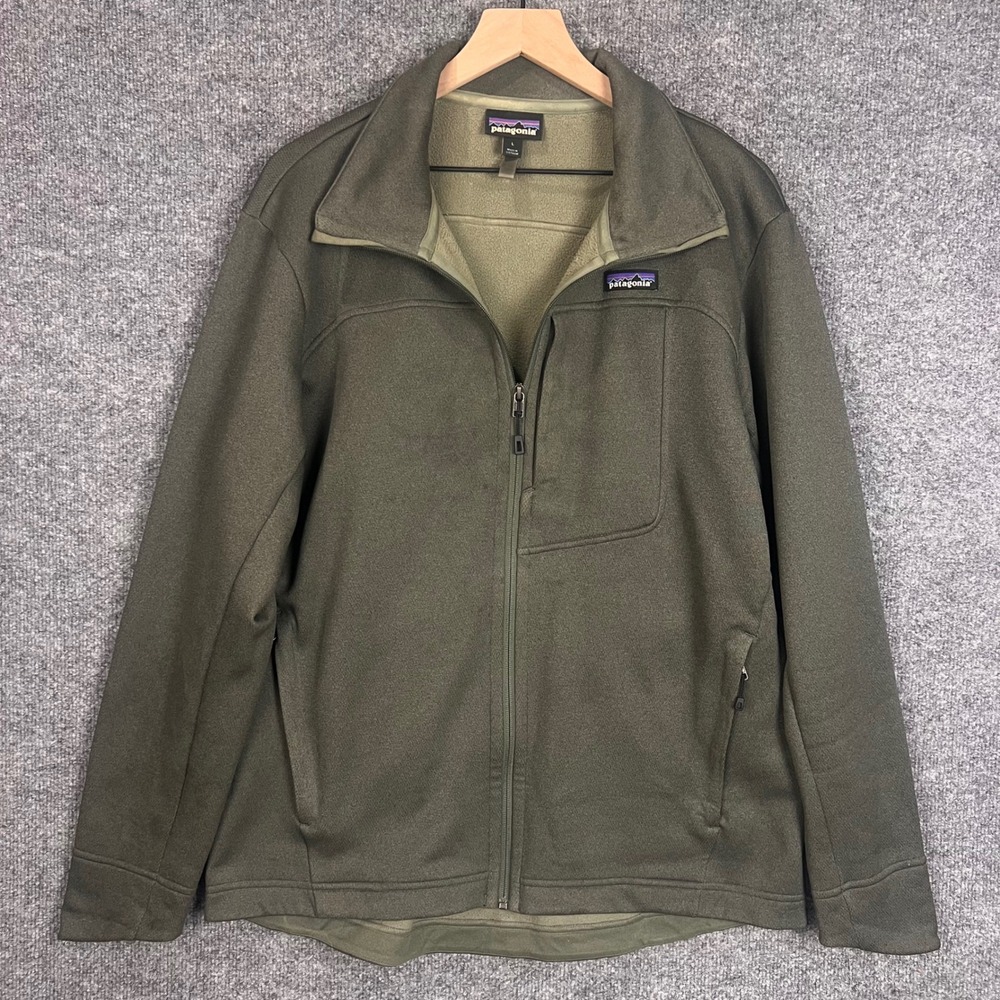 Patagonia Better Sweater Jacket Mens Large Green Full Zip Fleece